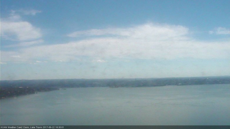Lake Travis webcam, June 22, 2017 3:45 PM CT