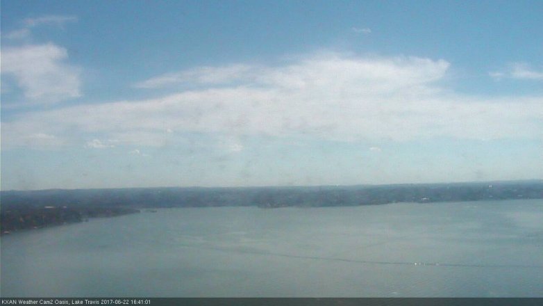 Lake Travis webcam, June 22, 2017 3:55 PM CT