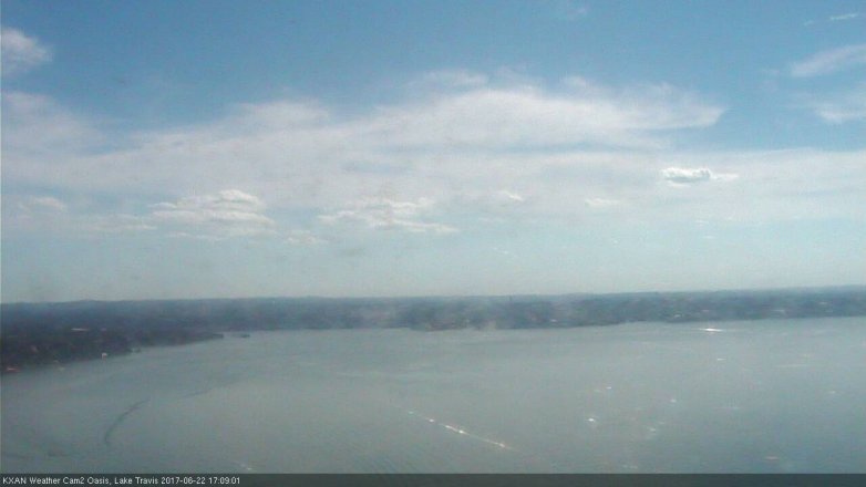 Lake Travis webcam, June 22, 2017 4:30 PM CT