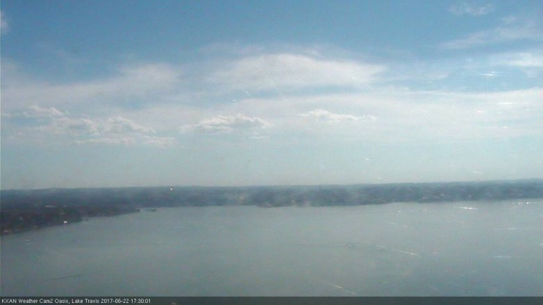 Lake Travis webcam, June 22, 2017 4:35 PM CT