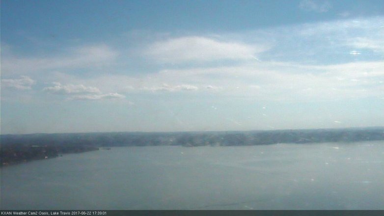 Lake Travis webcam, June 22, 2017 4:50 PM CT