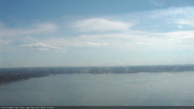 Lake Travis webcam, June 22, 2017 5:05 PM CT