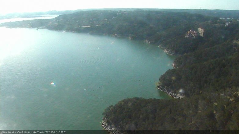 Lake Travis webcam, June 22, 2017 5:15 PM CT