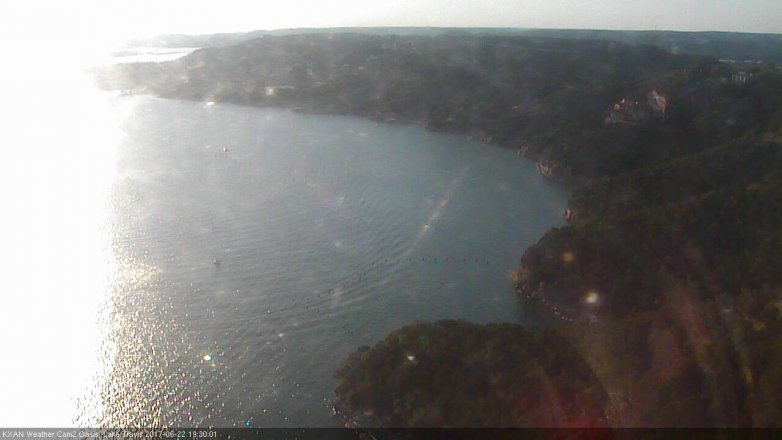 Lake Travis webcam, June 22, 2017 6:40 PM CT