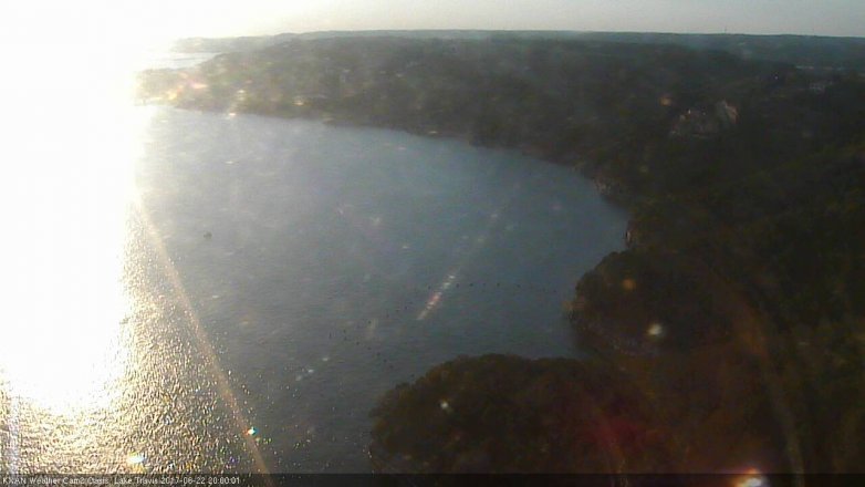 Lake Travis webcam, June 22, 2017 7:05 PM CT