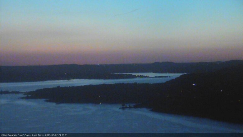 Lake Travis webcam, June 22, 2017 8:15 PM CT