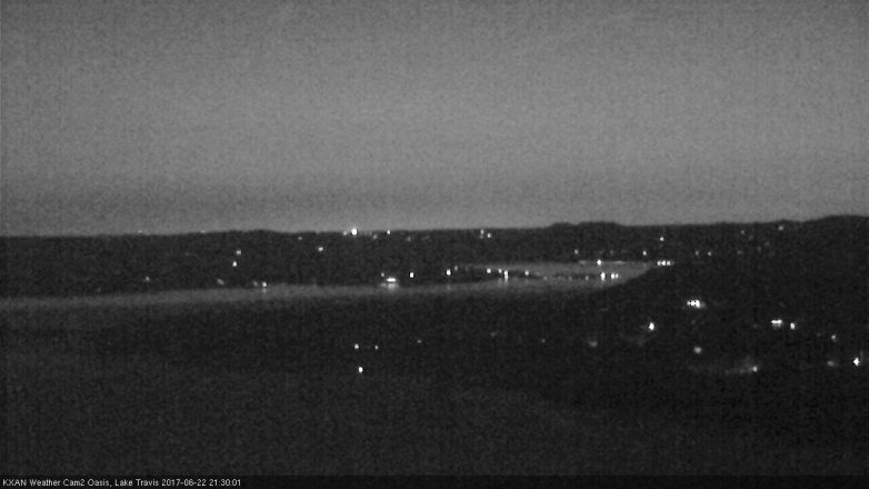 Lake Travis webcam, June 22, 2017 8:50 PM CT