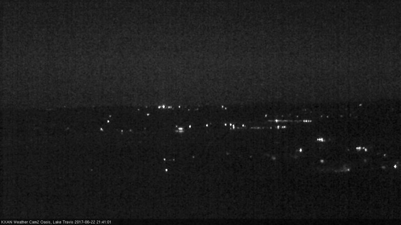 Lake Travis webcam, June 22, 2017 9:05 PM CT
