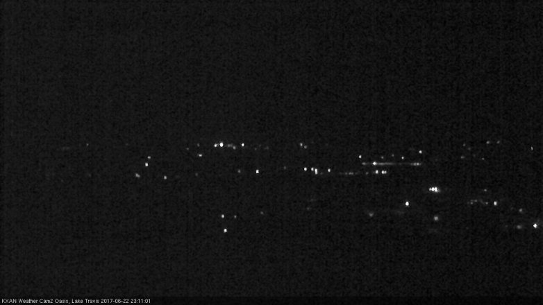 Lake Travis webcam, June 22, 2017 10:15 PM CT