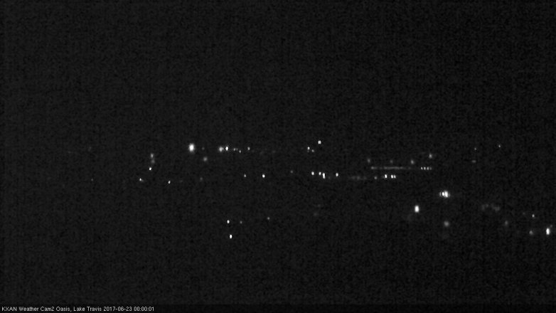 Lake Travis webcam, June 22, 2017 11:25 PM CT