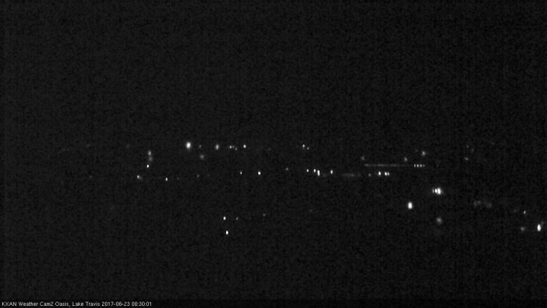 Lake Travis webcam, June 22, 2017 11:40 PM CT