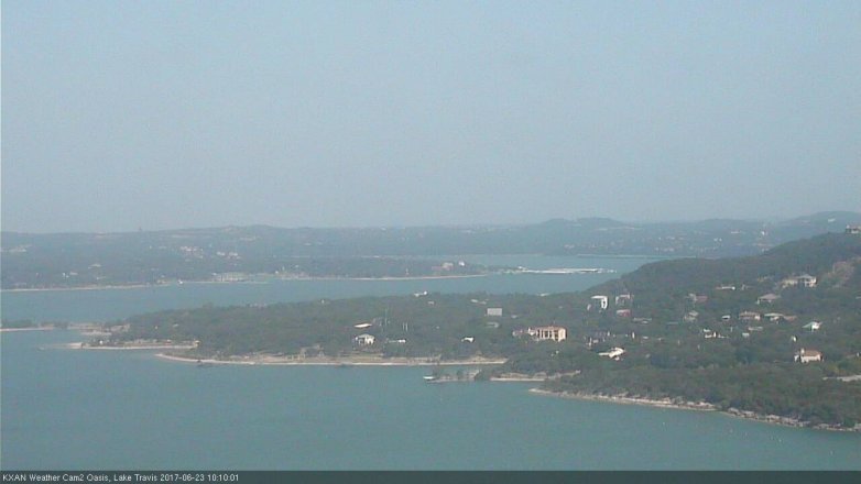 Lake Travis webcam, June 23, 2017 9:15 AM CT