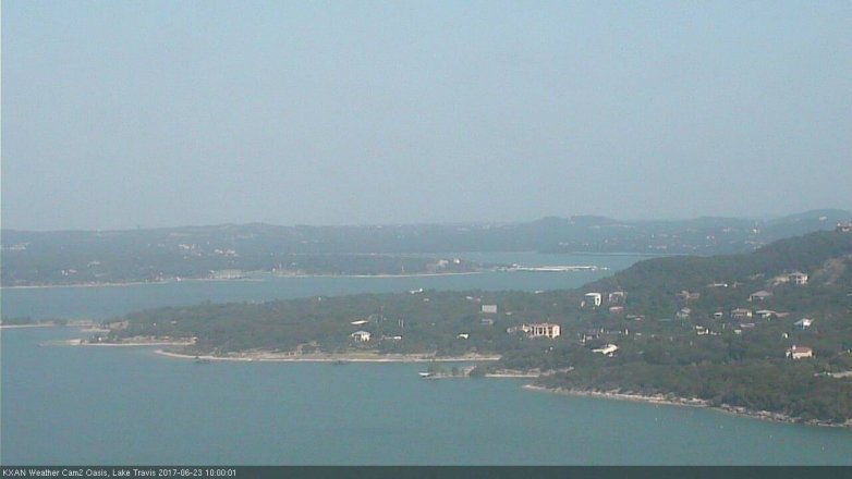 Lake Travis webcam, June 23, 2017 9:20 AM CT