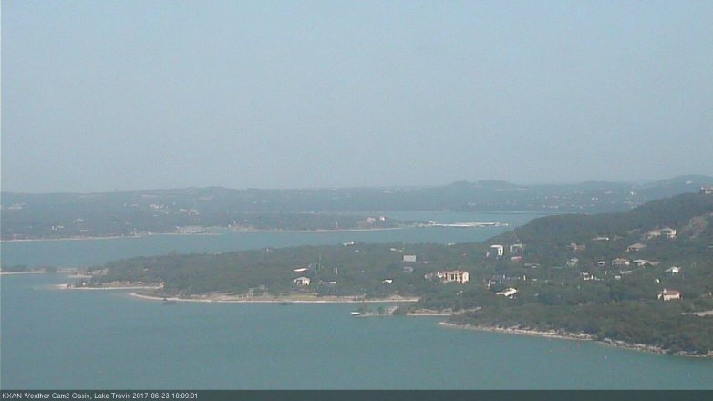 Lake Travis webcam, June 23, 2017 9:35 AM CT
