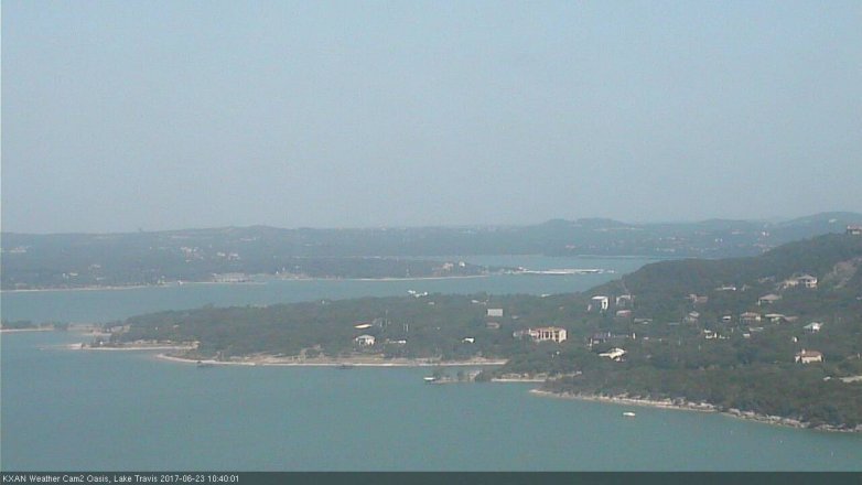 Lake Travis webcam, June 23, 2017 10:00 AM CT