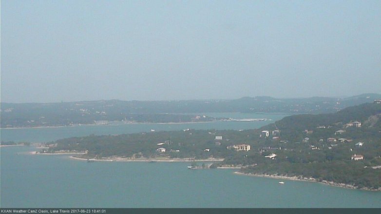 Lake Travis webcam, June 23, 2017 10:10 AM CT