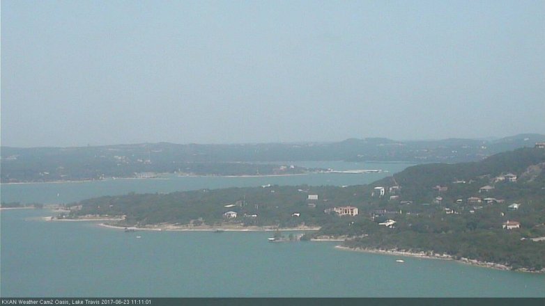 Lake Travis webcam, June 23, 2017 10:20 AM CT
