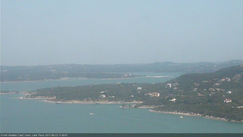 Lake Travis webcam, June 23, 2017 10:30 AM CT