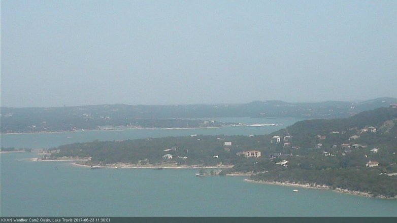 Lake Travis webcam, June 23, 2017 10:45 AM CT