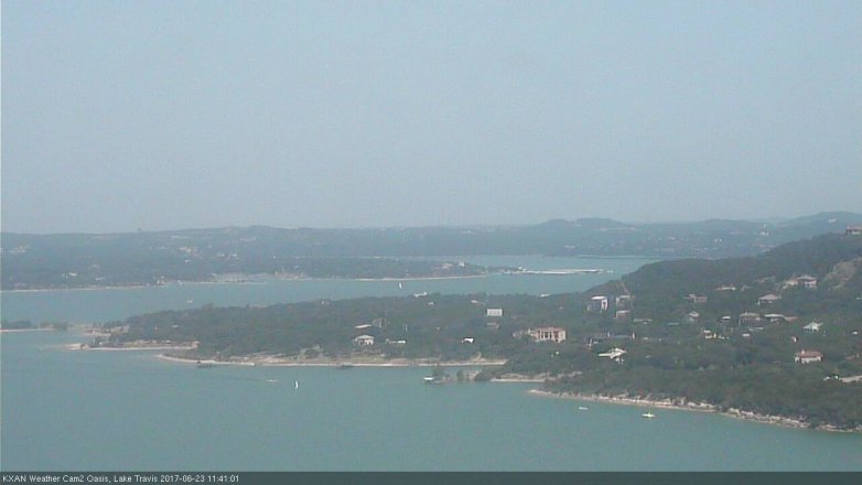 Lake Travis webcam, June 23, 2017 11:05 AM CT