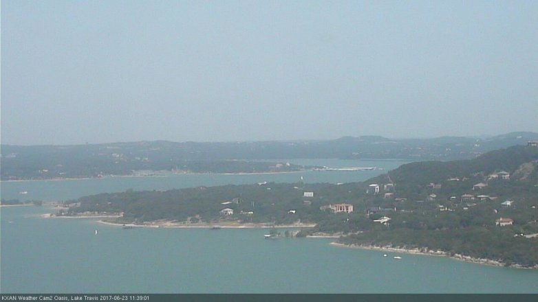 Lake Travis webcam, June 23, 2017 11:10 AM CT