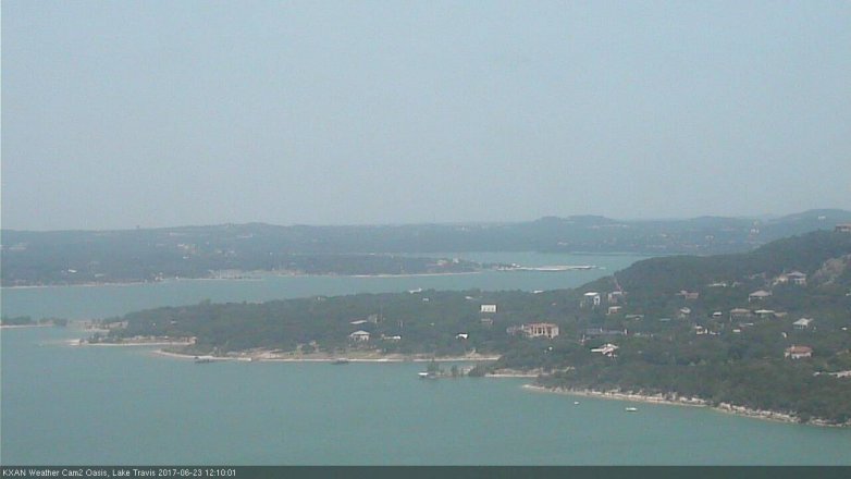 Lake Travis webcam, June 23, 2017 11:15 AM CT