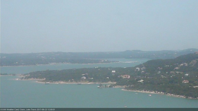 Lake Travis webcam, June 23, 2017 11:25 AM CT