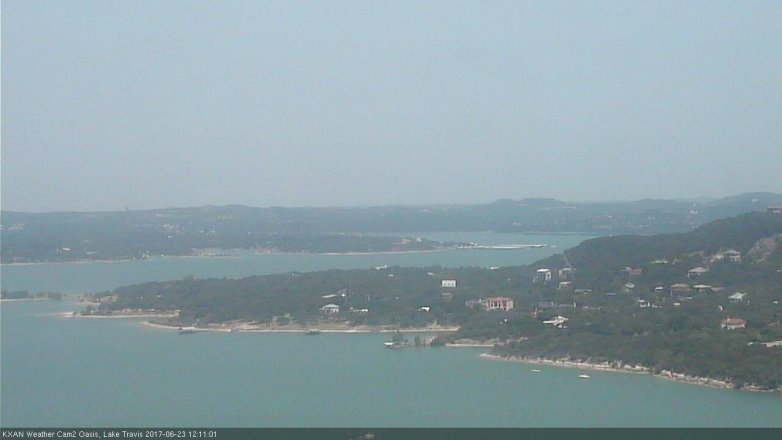 Lake Travis webcam, June 23, 2017 11:30 AM CT
