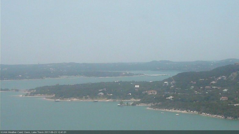 Lake Travis webcam, June 23, 2017 11:50 AM CT
