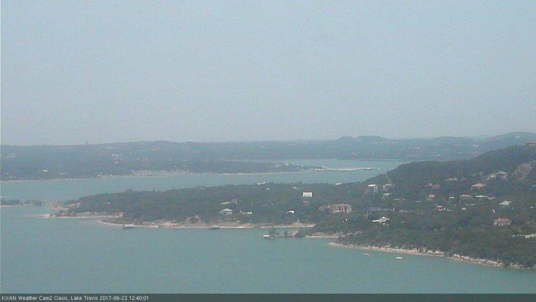 Lake Travis webcam, June 23, 2017 12:05 PM CT