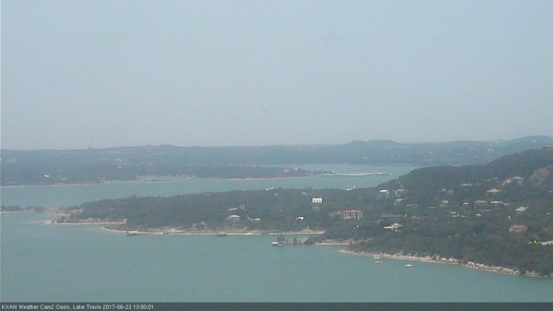 Lake Travis webcam, June 23, 2017 12:10 PM CT