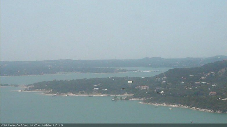 Lake Travis webcam, June 23, 2017 12:20 PM CT