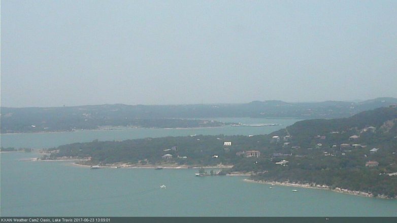 Lake Travis webcam, June 23, 2017 12:30 PM CT