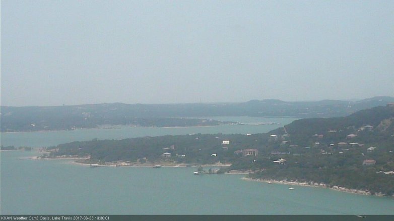 Lake Travis webcam, June 23, 2017 12:55 PM CT