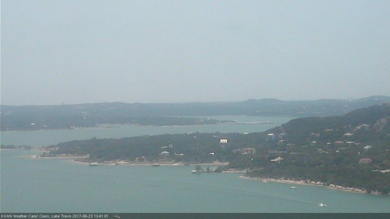 Lake Travis webcam, June 23, 2017 1:05 PM CT