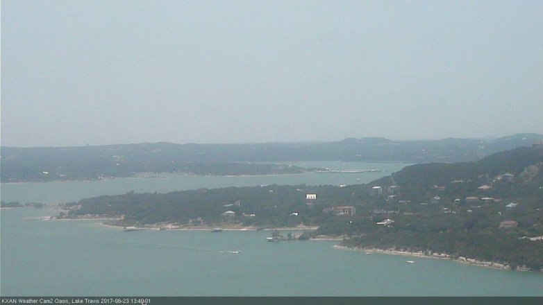 Lake Travis webcam, June 23, 2017 1:10 PM CT
