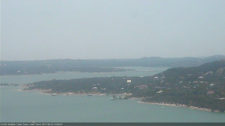 Lake Travis webcam, June 23, 2017 1:20 PM CT