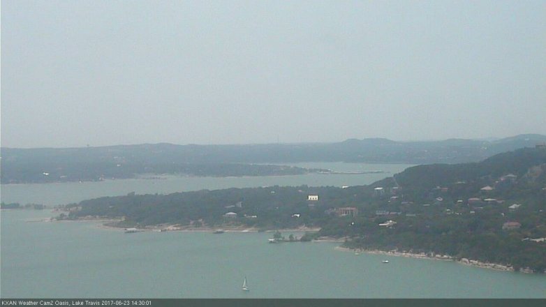 Lake Travis webcam, June 23, 2017 1:50 PM CT