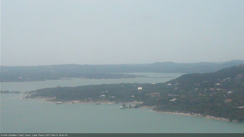 Lake Travis webcam, June 23, 2017 1:55 PM CT