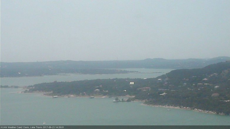 Lake Travis webcam, June 23, 2017 2:10 PM CT