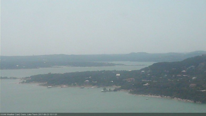 Lake Travis webcam, June 23, 2017 2:25 PM CT