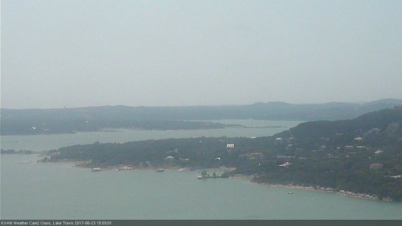 Lake Travis webcam, June 23, 2017 2:35 PM CT
