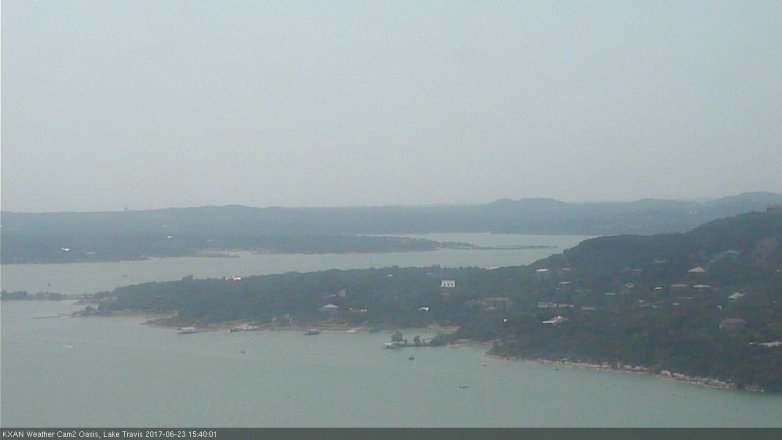 Lake Travis webcam, June 23, 2017 2:45 PM CT