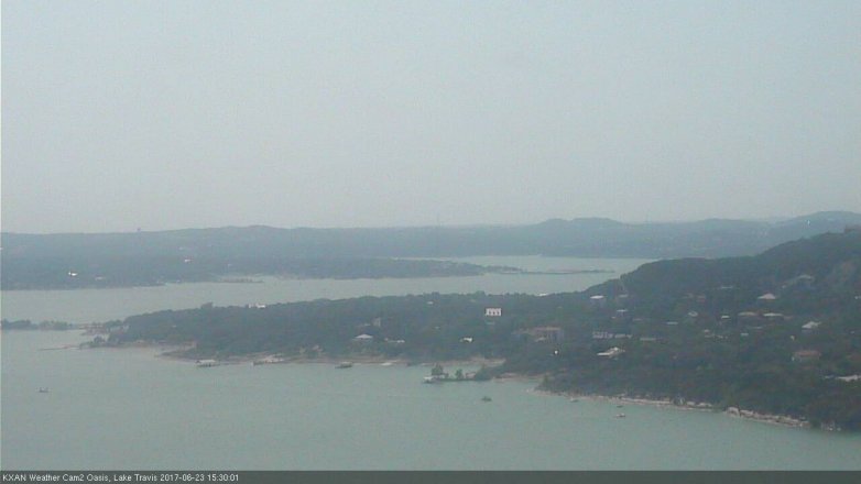 Lake Travis webcam, June 23, 2017 3:00 PM CT