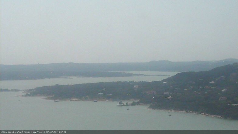 Lake Travis webcam, June 23, 2017 3:05 PM CT