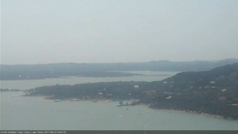 Lake Travis webcam, June 23, 2017 3:10 PM CT