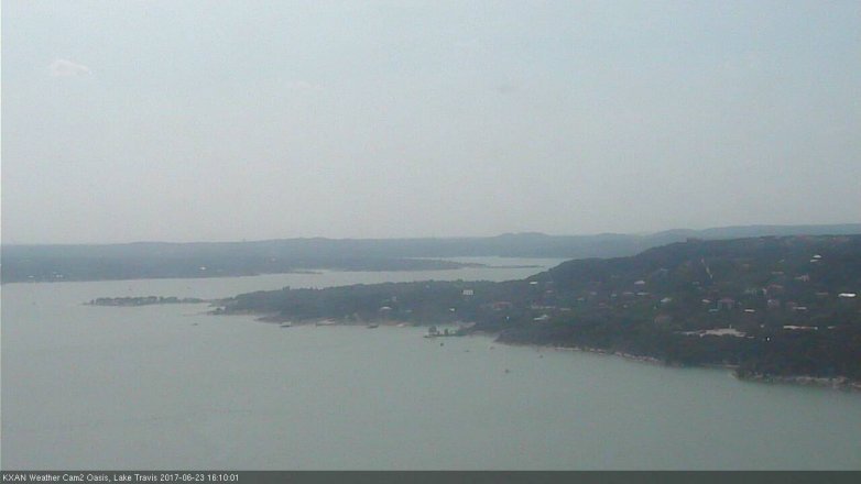 Lake Travis webcam, June 23, 2017 3:15 PM CT
