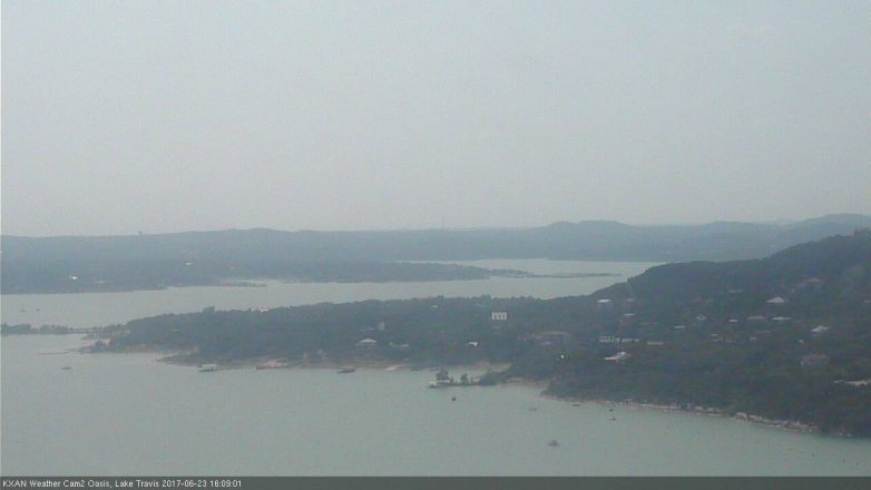Lake Travis webcam, June 23, 2017 3:30 PM CT