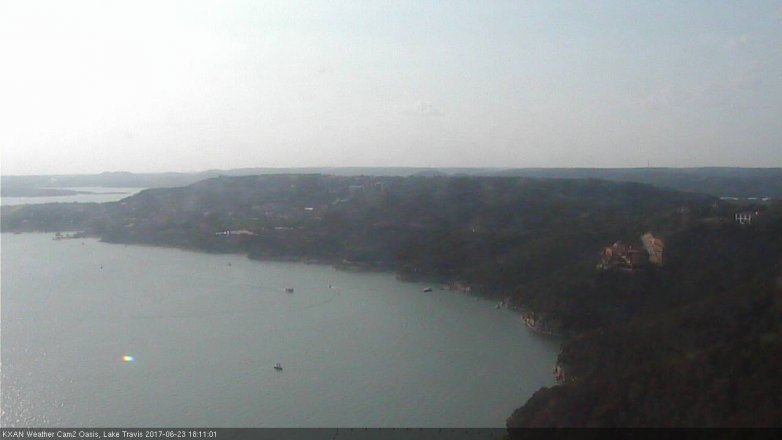 Lake Travis webcam, June 23, 2017 5:40 PM CT