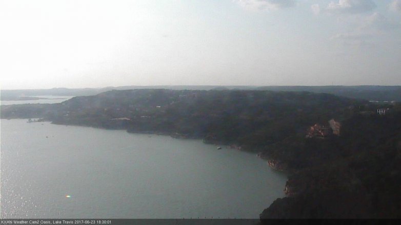 Lake Travis webcam, June 23, 2017 5:55 PM CT